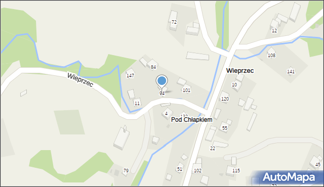 Wieprzec, Wieprzec, 94, mapa Wieprzec