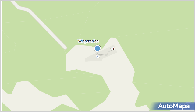 Wieprzeniec, Wieprzeniec, 2, mapa Wieprzeniec