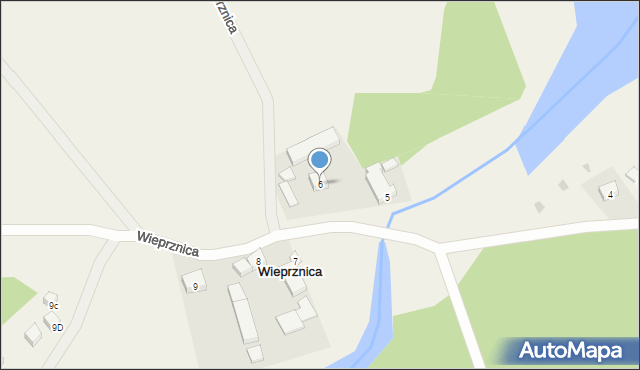 Wieprznica, Wieprznica, 6, mapa Wieprznica