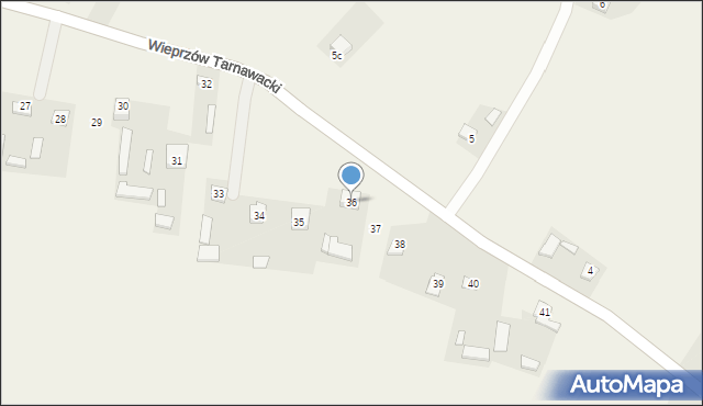 Wieprzów Ordynacki, Wieprzów Ordynacki, 36, mapa Wieprzów Ordynacki
