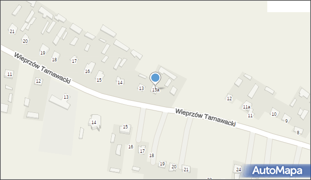 Wieprzów Tarnawacki, Wieprzów Tarnawacki, 13a, mapa Wieprzów Tarnawacki