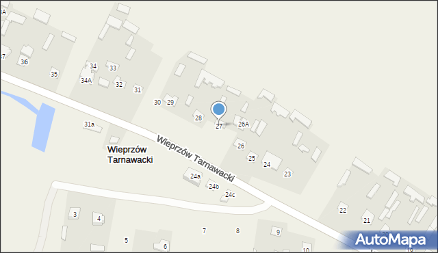 Wieprzów Tarnawacki, Wieprzów Tarnawacki, 27, mapa Wieprzów Tarnawacki