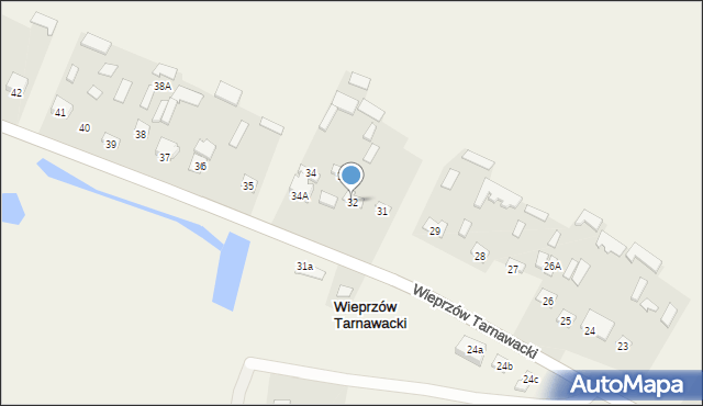 Wieprzów Tarnawacki, Wieprzów Tarnawacki, 32, mapa Wieprzów Tarnawacki