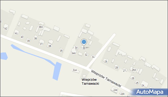 Wieprzów Tarnawacki, Wieprzów Tarnawacki, 33, mapa Wieprzów Tarnawacki