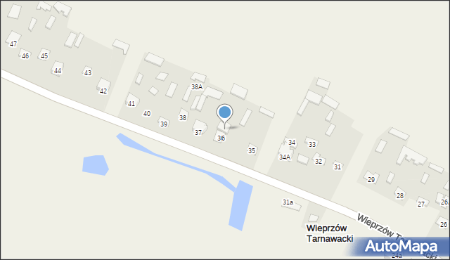 Wieprzów Tarnawacki, Wieprzów Tarnawacki, 36A, mapa Wieprzów Tarnawacki