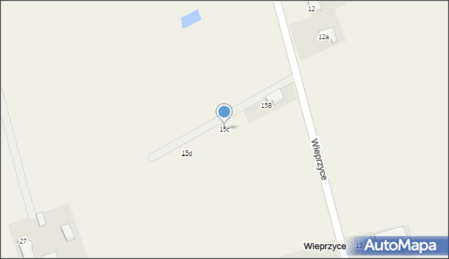 Wieprzyce, Wieprzyce, 15c, mapa Wieprzyce