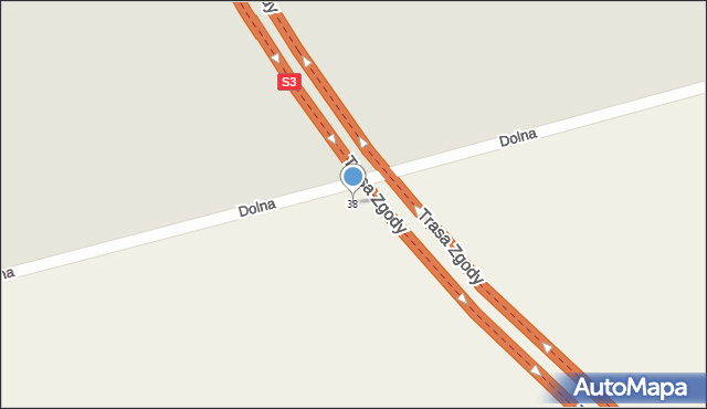 Wieprzyce, Wieprzyce, 38, mapa Wieprzyce