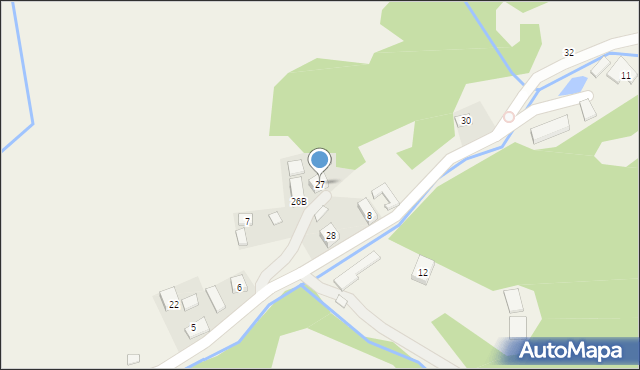 Wierchomla Mała, Wierchomla Mała, 27, mapa Wierchomla Mała