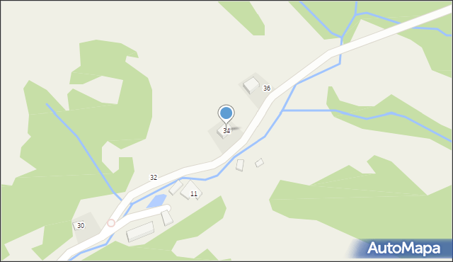 Wierchomla Mała, Wierchomla Mała, 34, mapa Wierchomla Mała