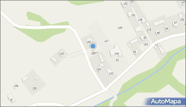 Wierchomla Wielka, Wierchomla Wielka, 145, mapa Wierchomla Wielka