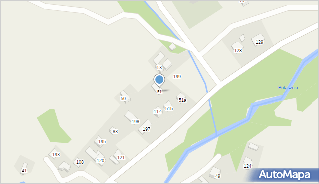 Wierchomla Wielka, Wierchomla Wielka, 51, mapa Wierchomla Wielka