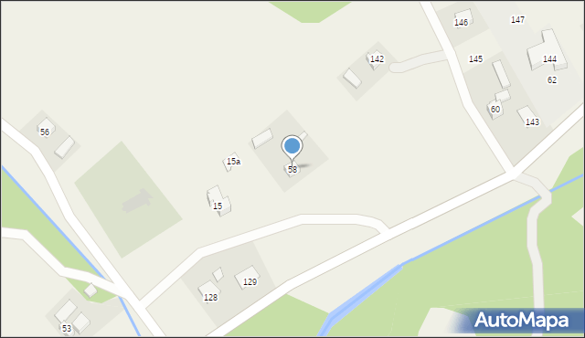 Wierchomla Wielka, Wierchomla Wielka, 58, mapa Wierchomla Wielka