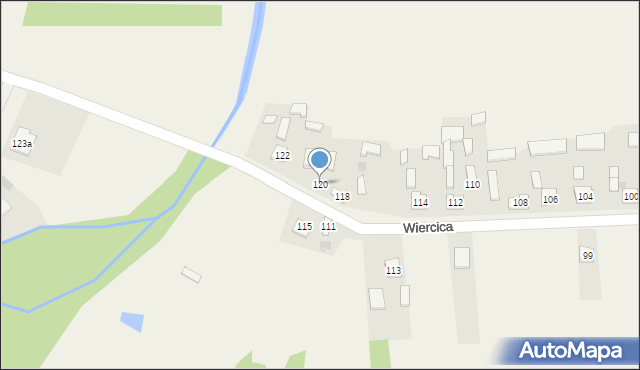 Wiercica, Wiercica, 120, mapa Wiercica