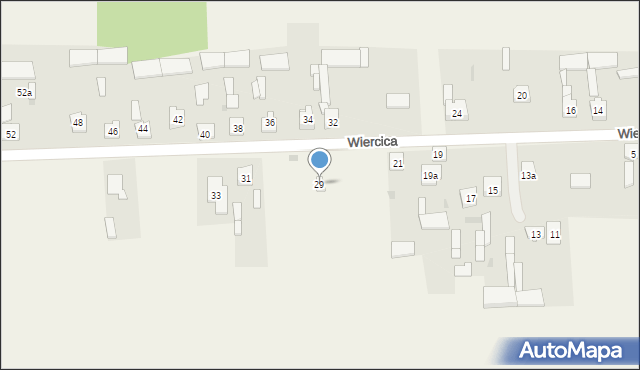 Wiercica, Wiercica, 29, mapa Wiercica