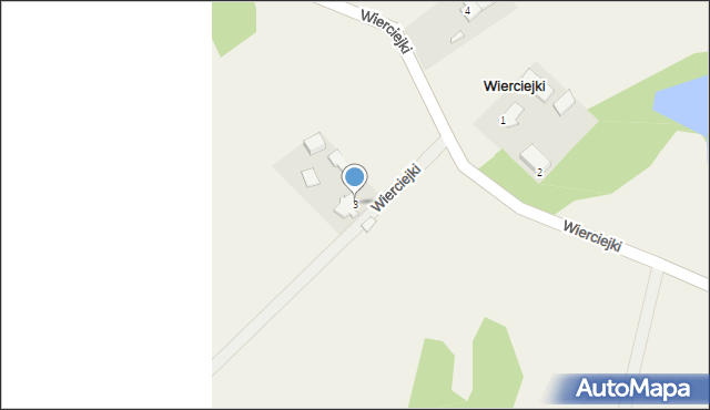 Wierciejki, Wierciejki, 3, mapa Wierciejki