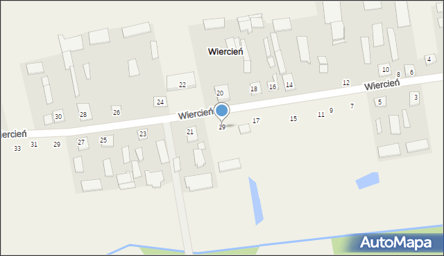 Wiercień, Wiercień, 19, mapa Wiercień