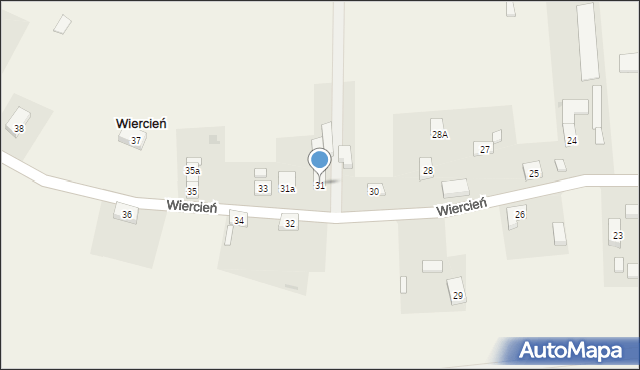 Wiercień, Wiercień, 31, mapa Wiercień