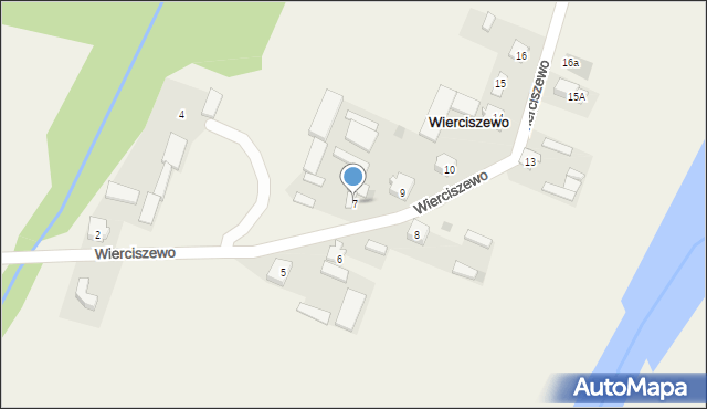 Wierciszewo, Wierciszewo, 7, mapa Wierciszewo