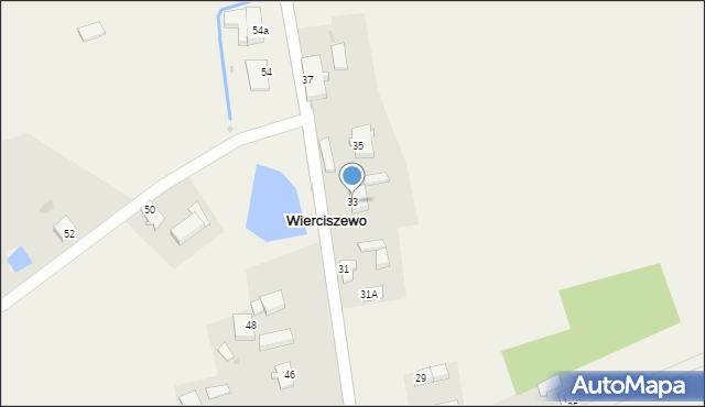 Wierciszewo, Wierciszewo, 33, mapa Wierciszewo