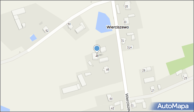 Wierciszewo, Wierciszewo, 48, mapa Wierciszewo