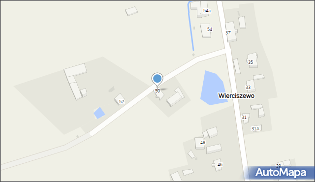 Wierciszewo, Wierciszewo, 50, mapa Wierciszewo