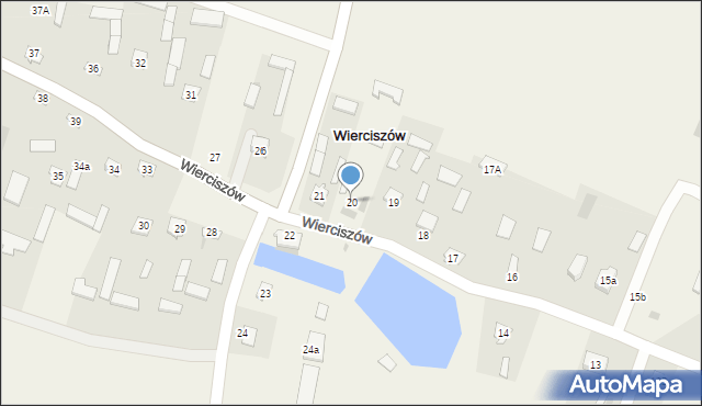 Wierciszów, Wierciszów, 20, mapa Wierciszów