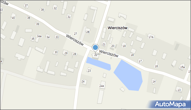 Wierciszów, Wierciszów, 22, mapa Wierciszów