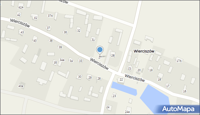 Wierciszów, Wierciszów, 27, mapa Wierciszów