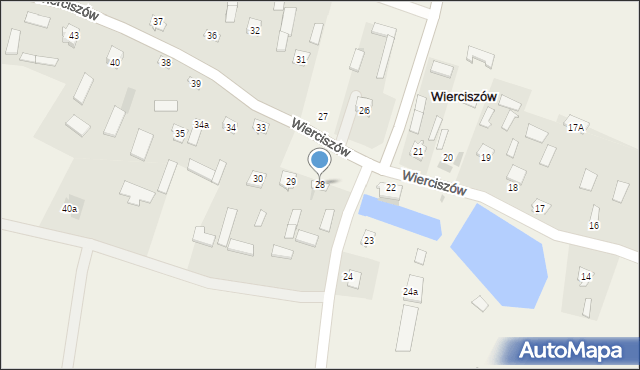 Wierciszów, Wierciszów, 28, mapa Wierciszów