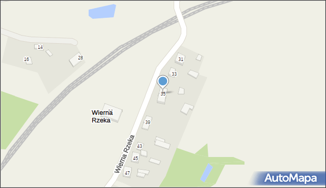 Wierna Rzeka, Wierna Rzeka, 35, mapa Wierna Rzeka