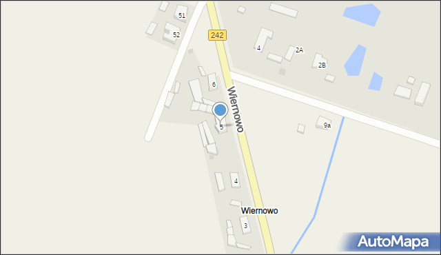 Wiernowo, Wiernowo, 5, mapa Wiernowo