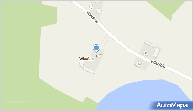 Wierśnie, Wierśnie, 8, mapa Wierśnie