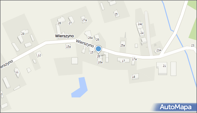 Wierszyno, Wierszyno, 16, mapa Wierszyno