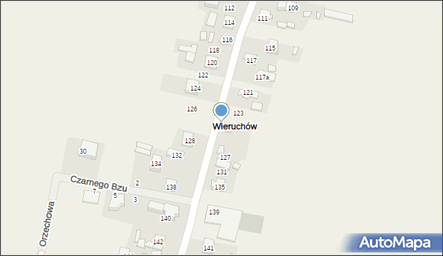 Wieruchów, Wieruchowska, 125, mapa Wieruchów