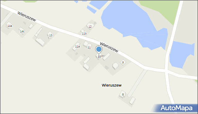 Wieruszew, Wieruszew, 10, mapa Wieruszew