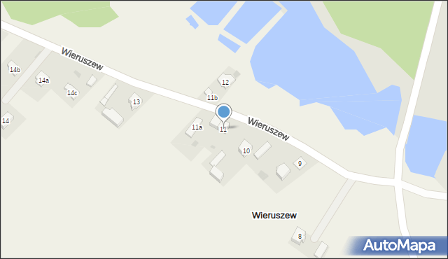 Wieruszew, Wieruszew, 11, mapa Wieruszew