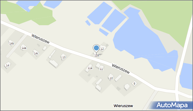 Wieruszew, Wieruszew, 11b, mapa Wieruszew