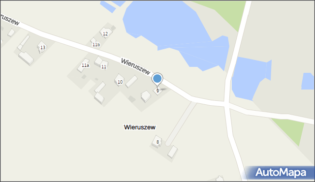 Wieruszew, Wieruszew, 9, mapa Wieruszew