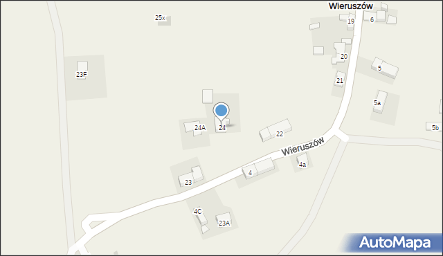 Wieruszów, Wieruszów, 24, mapa Wieruszów