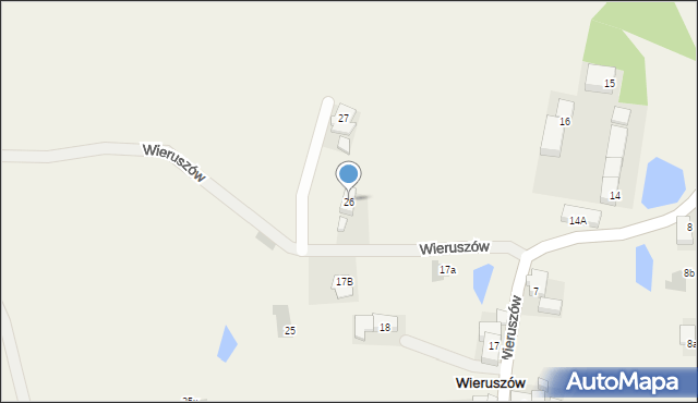 Wieruszów, Wieruszów, 26, mapa Wieruszów