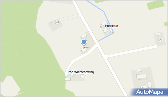 Wieruszyce, Wieruszyce, 30, mapa Wieruszyce