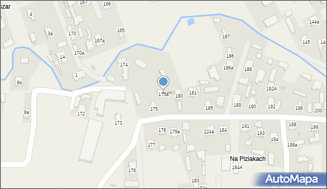 Wierzawice, Wierzawice, 175a, mapa Wierzawice