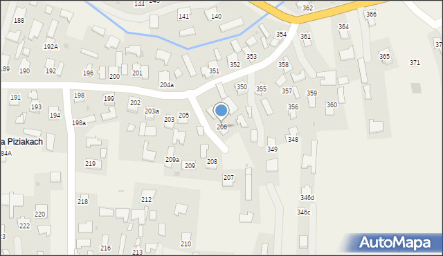 Wierzawice, Wierzawice, 206, mapa Wierzawice