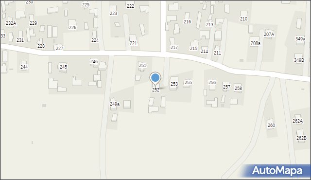 Wierzawice, Wierzawice, 252, mapa Wierzawice