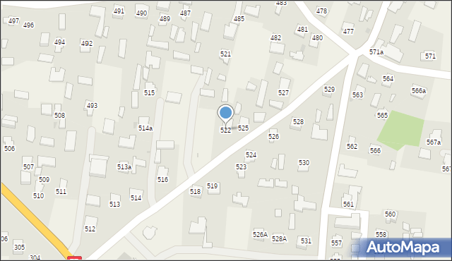 Wierzawice, Wierzawice, 522, mapa Wierzawice