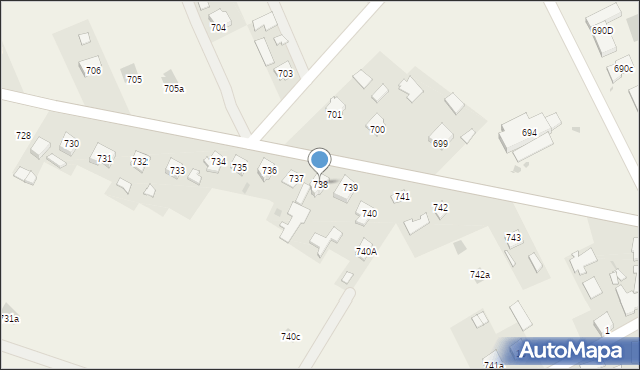 Wierzawice, Wierzawice, 738, mapa Wierzawice