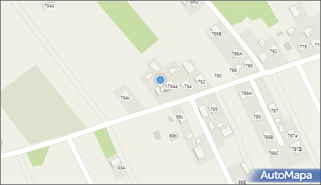 Wierzawice, Wierzawice, 794b, mapa Wierzawice