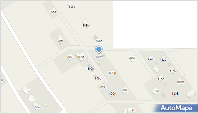 Wierzawice, Wierzawice, 809f, mapa Wierzawice