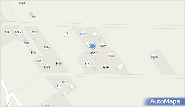 Wierzawice, Wierzawice, 810C, mapa Wierzawice