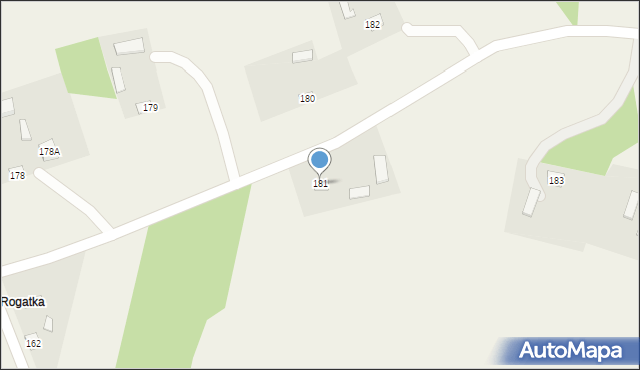Wierzba, Wierzba, 181, mapa Wierzba